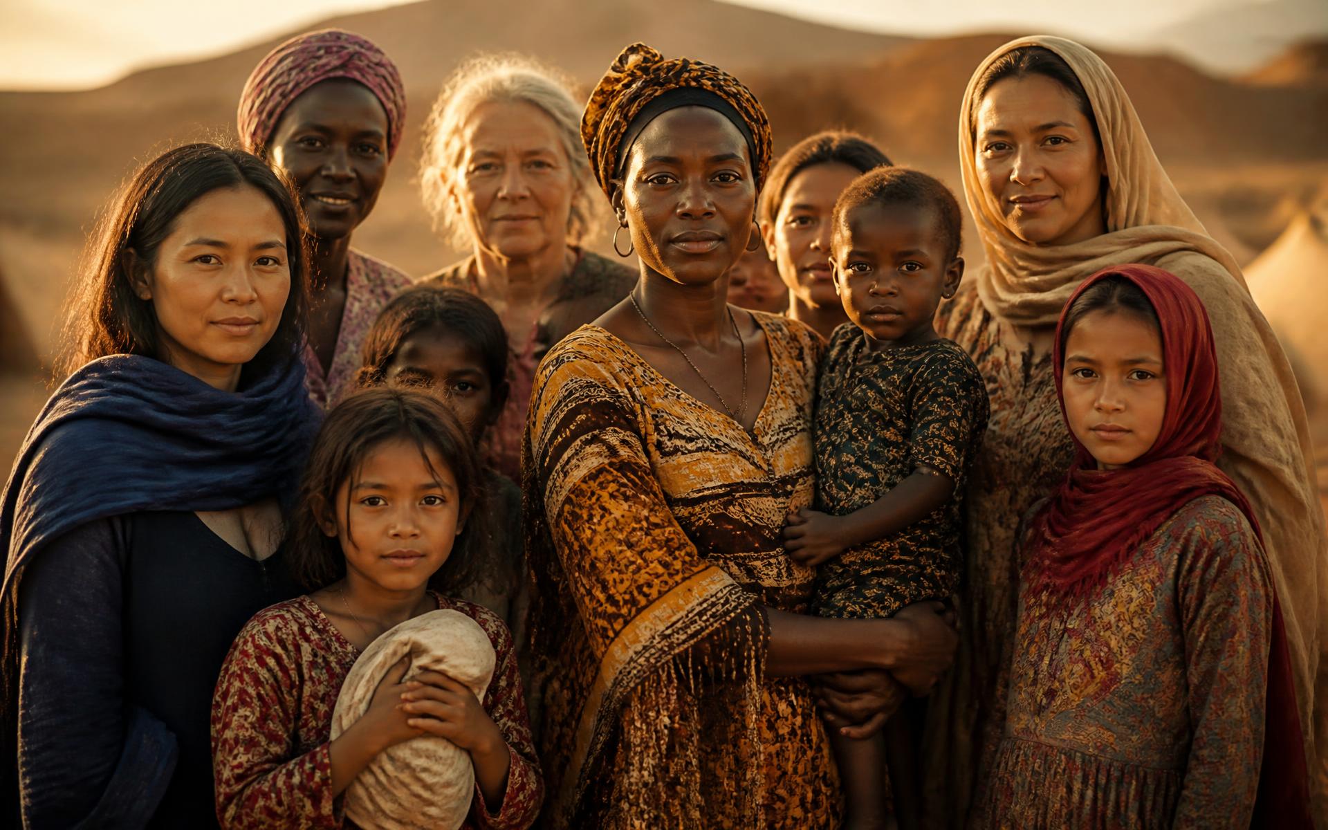 Women and children from communities served by SAYE.ORG